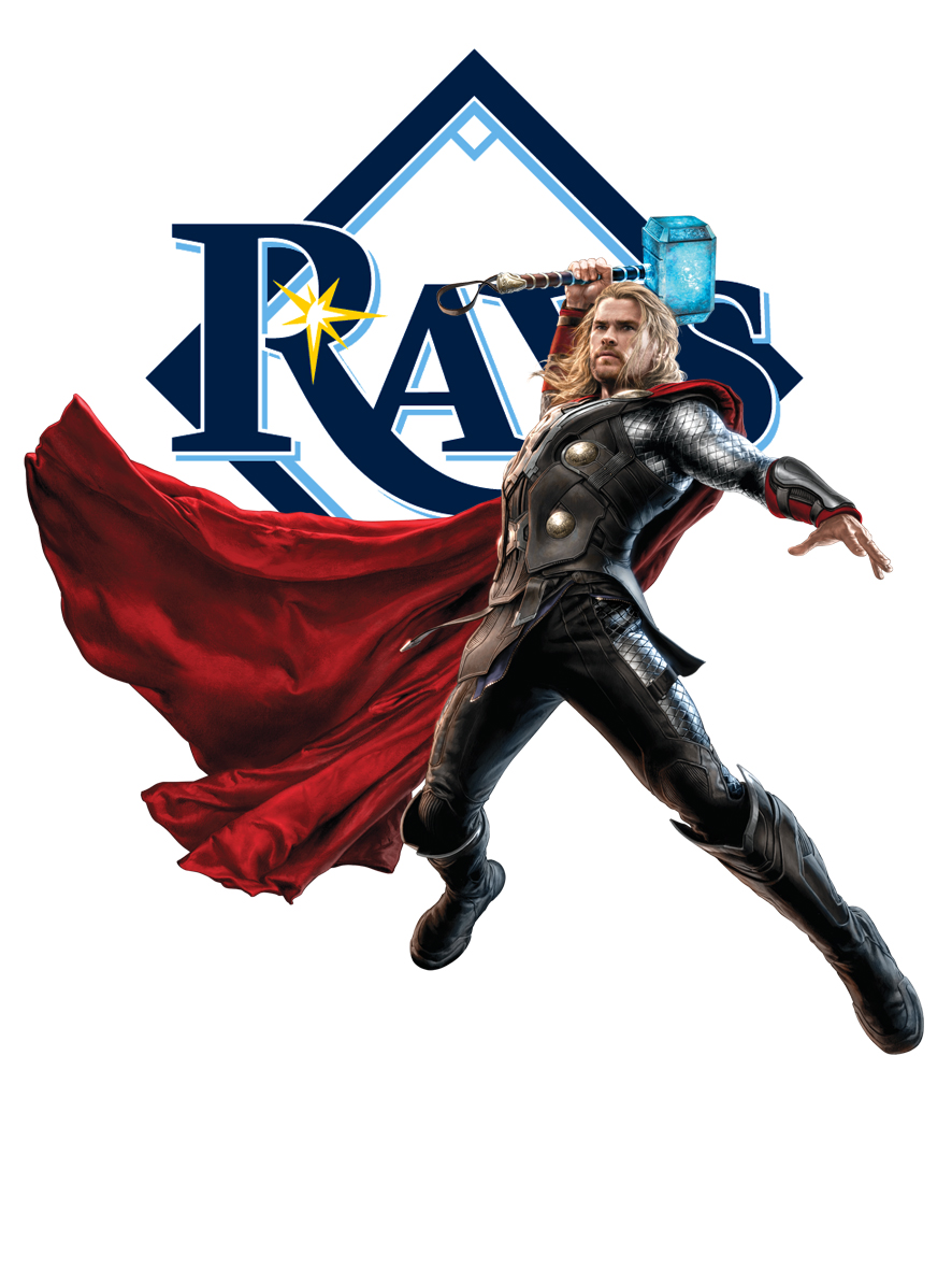 Tampa Bay Rays Thor Logo vinyl decal